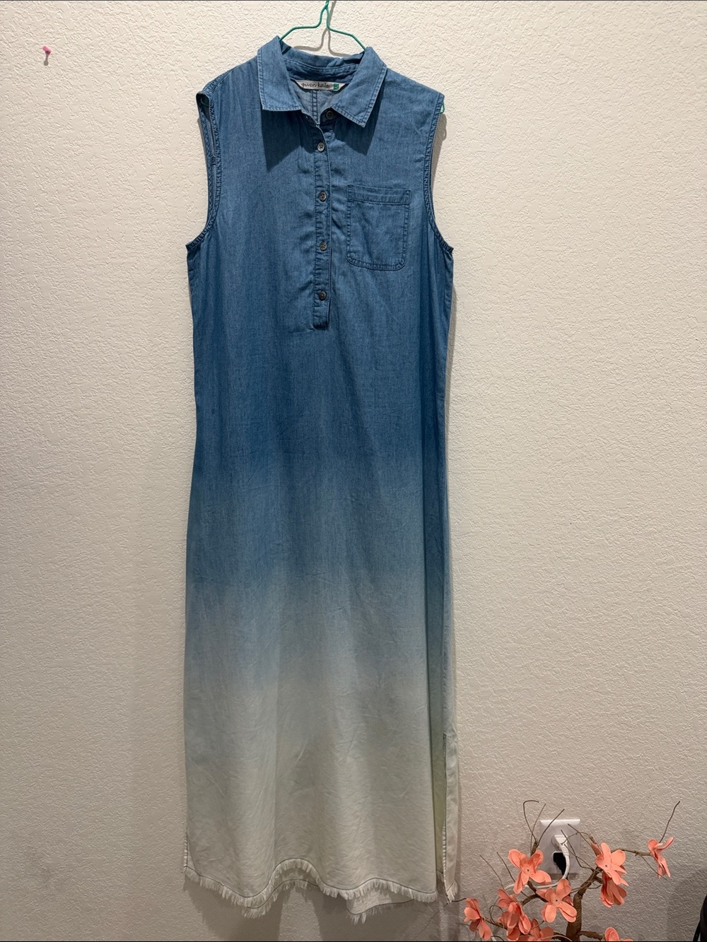 Given Kale Ombre blue jeans dress size M